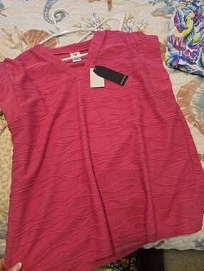 Cap Sleeve Magenta Dressy Top New Small